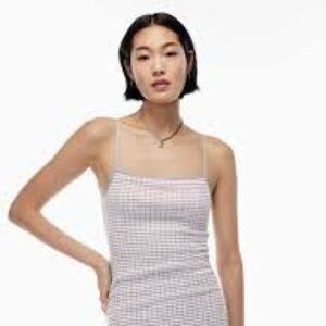 Aritzia gingham midi dresss S